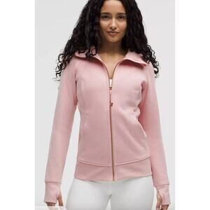 Lululemon Scuba Oversized Full Zip Hoodie in Pink Haze/Rose Gold Zipper XL/XXL